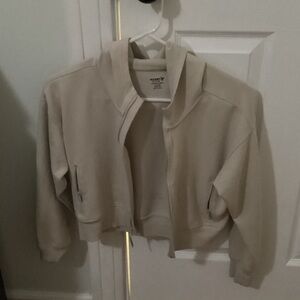Old Navy Cream Bomber Jacket